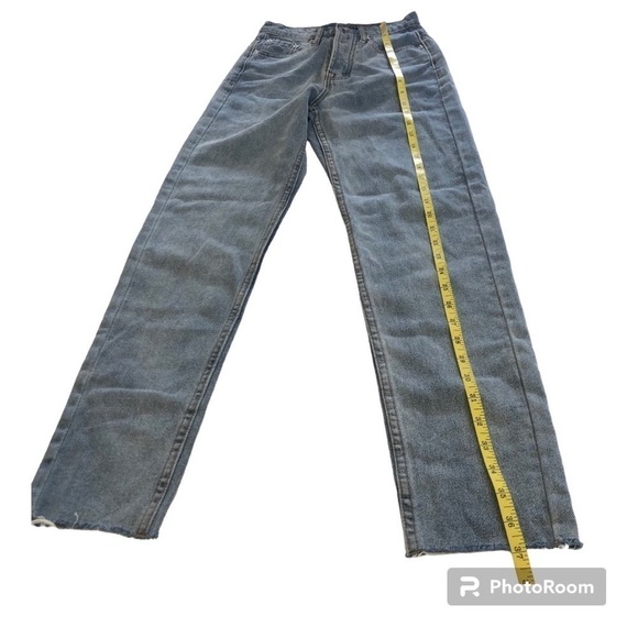 Princess Polly Button Fly Raw Hem High Waist Jeans Size 0/EU 32 - Picture 4 of 12